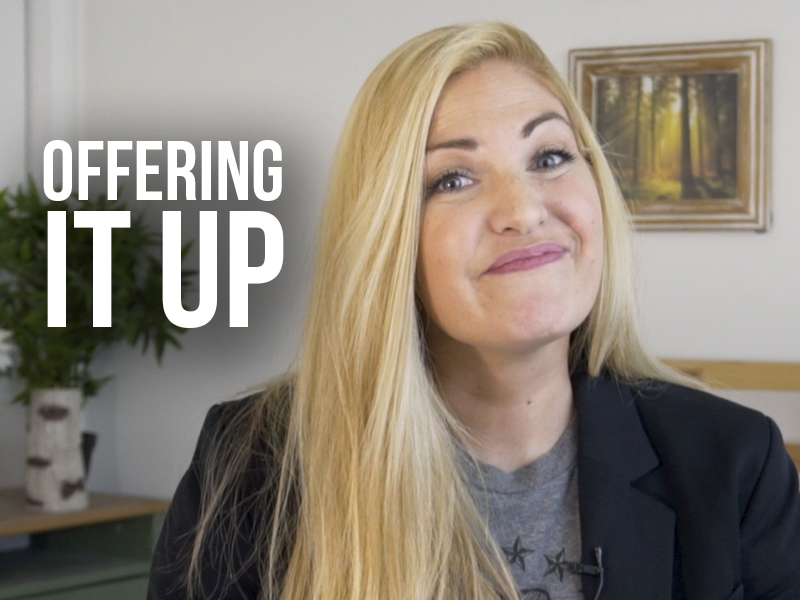how do you offer up your sufferings